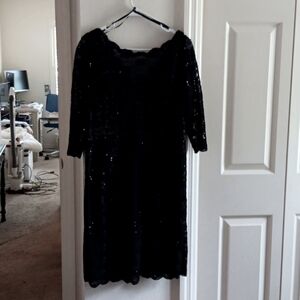 Vintage look cocktail dress with sequence